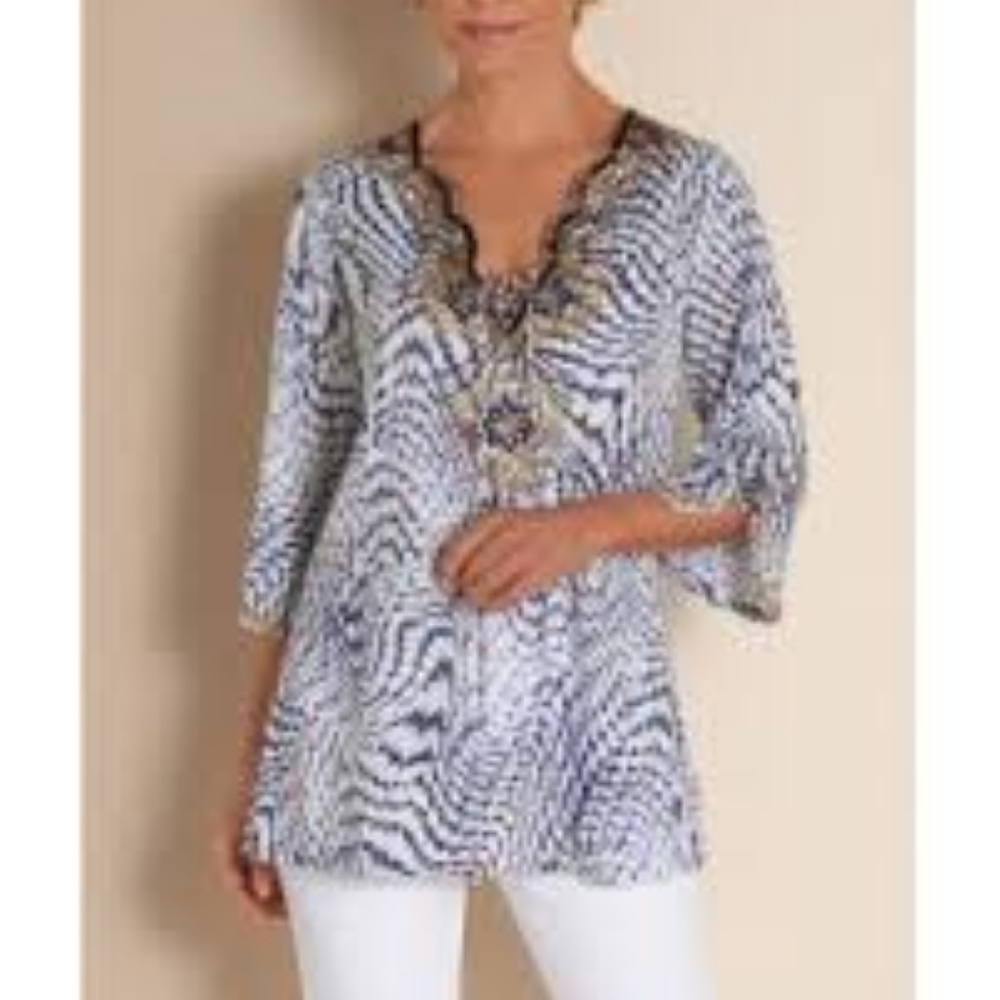South Beach Tunic S Heavy Beading 25537